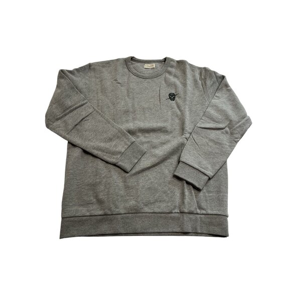 Suspicious Antwerp The Playground Skull Logo Sweatshirt in Grey - Picture 1 of 3